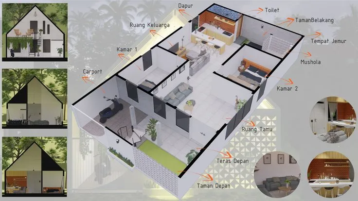 Inspirasi Denah dan Desain Rumah Scandinavian: Minimalis, Fungsional, dan Elegan