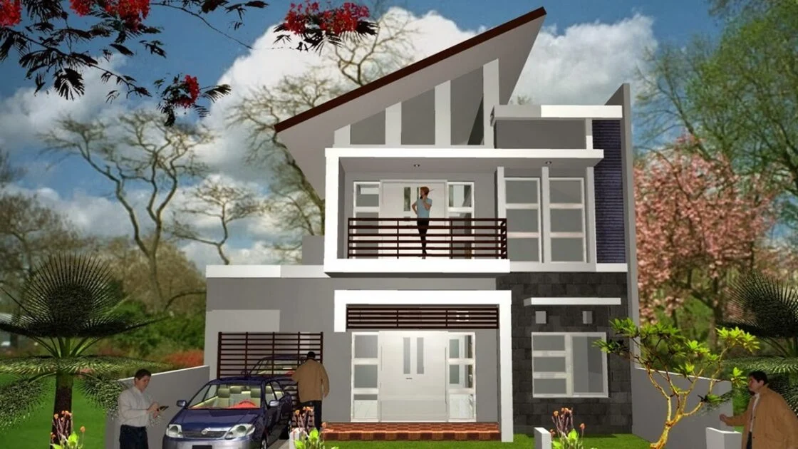 Desain Rumah Minimalis di Kampung yang Terlihat Cantik dan Mewah: 2 Lantai, 2 Kamar, Ukuran 6x7