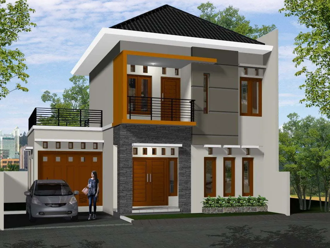 Desain Rumah Minimalis di Kampung yang Terlihat Cantik dan Mewah: 2 Lantai, 2 Kamar, Ukuran 6x8