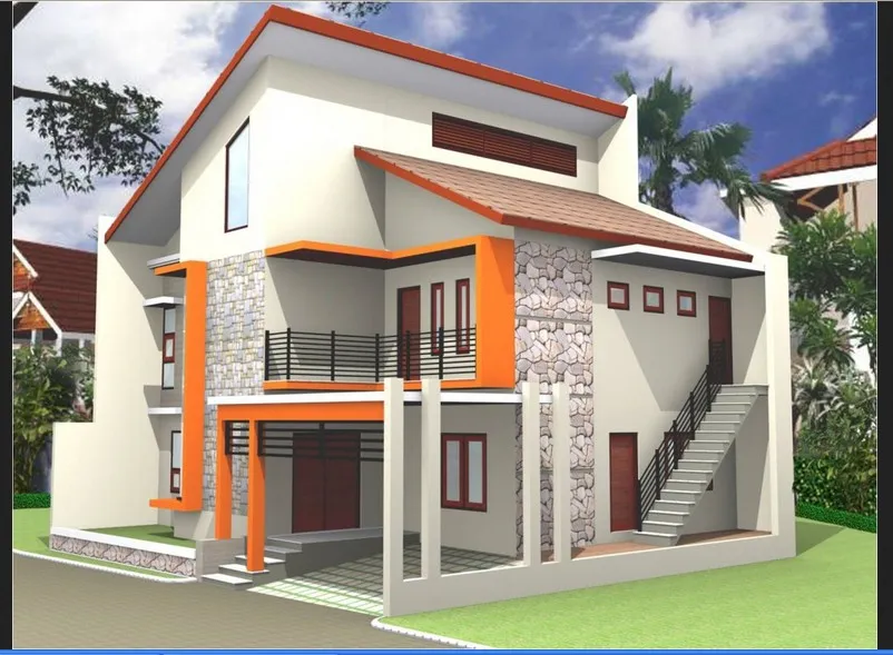 Desain Rumah 2 Lantai di Kampung dengan 100 Juta: Elegan, Modern, dan Bikin Betah!
