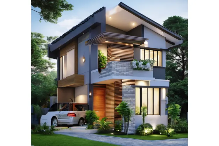 Desain Rumah Minimalis Elegan 2 Kamar Ukuran 4x5 Meter