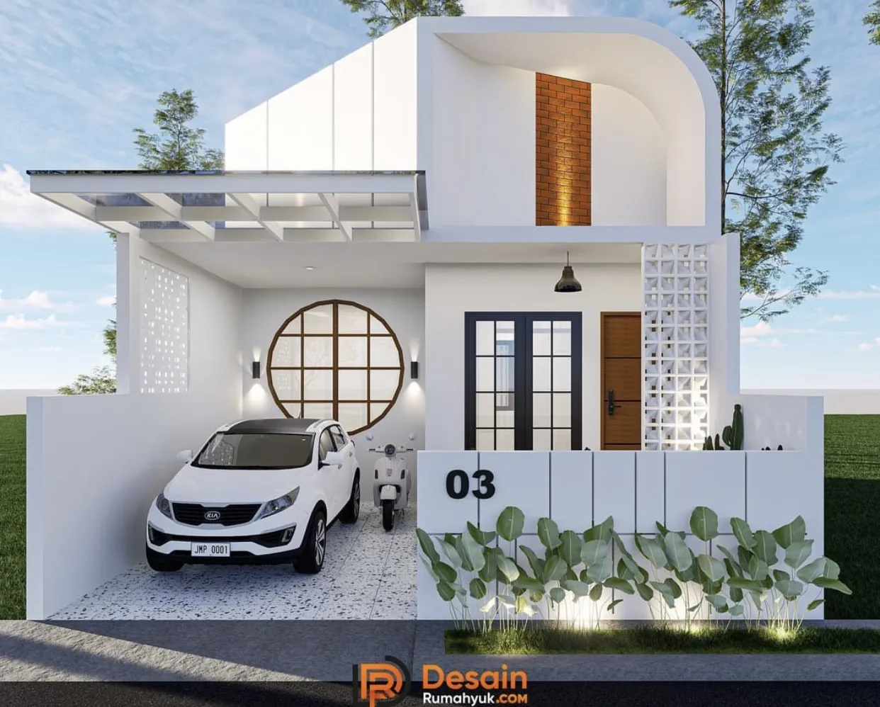 Desain Rumah Minimalis 2 Lantai 2 Kamar Ukuran 7x7