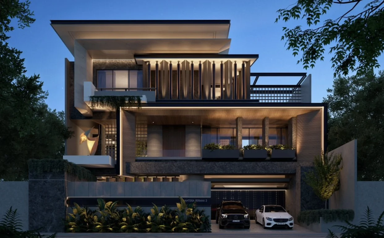 Biaya Desain Rumah Minimalis Elegan 2 Lantai 2 Kamar Ukuran 7x12