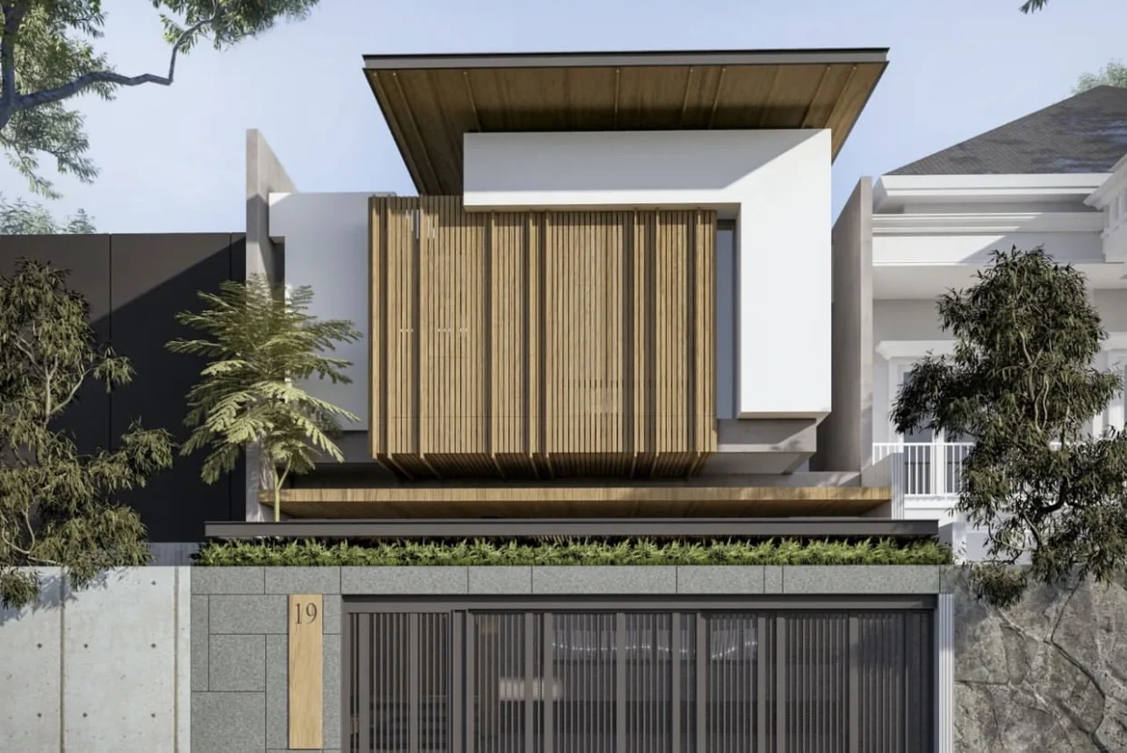 Desain Rumah Minimalis Elegan 2 Lantai 2 Kamar Ukuran 7x15