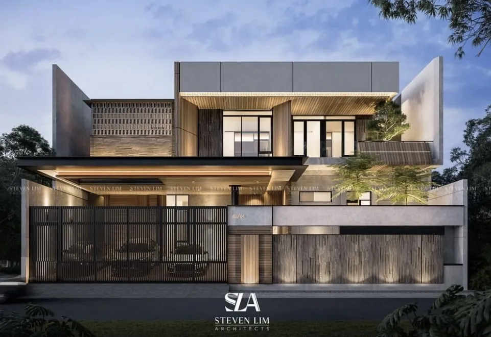 Desain Rumah Minimalis Elegan 2 Lantai 2 Kamar Ukuran 9x17 (Ilustrasi)