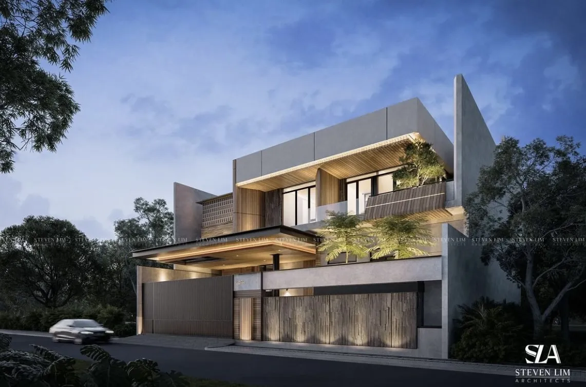Biaya Desain Rumah Minimalis Elegan 2 Lantai 2 Kamar Ukuran 9x16 (Ilustrasi)