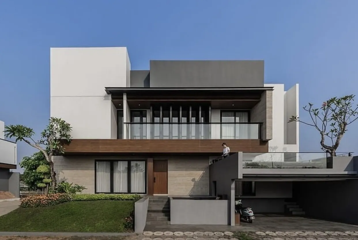 Desain Rumah Minimalis Elegan 2 Lantai 2 Kamar Ukuran 9x12 (Ilustrasi)