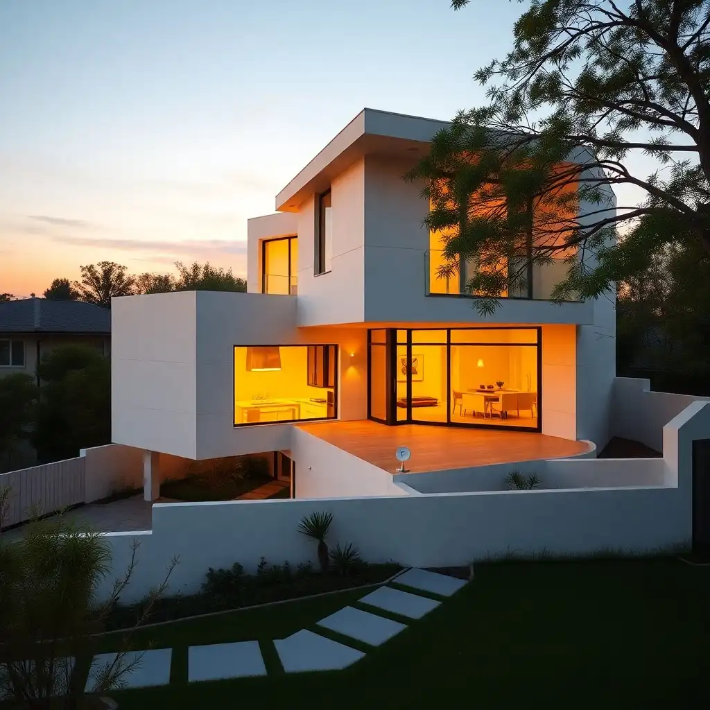 desain rumah minmalis dua lantai
